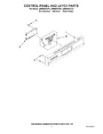 Diagram for 02 - Control Panel And Latch Parts