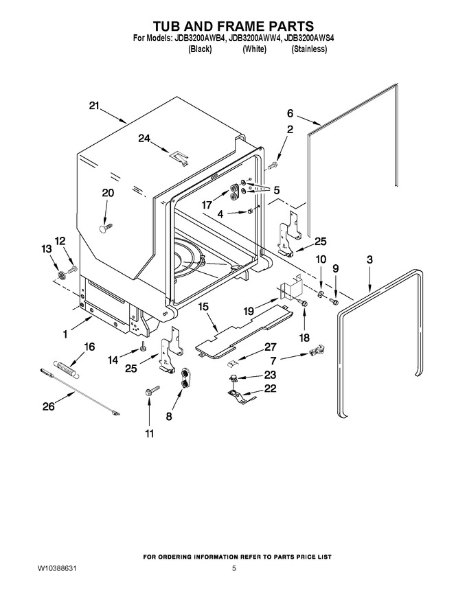 Diagram for JDB3200AWW4