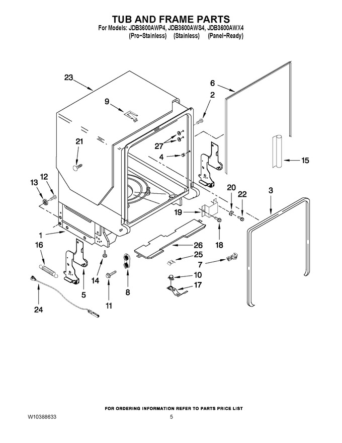 Diagram for JDB3600AWS4