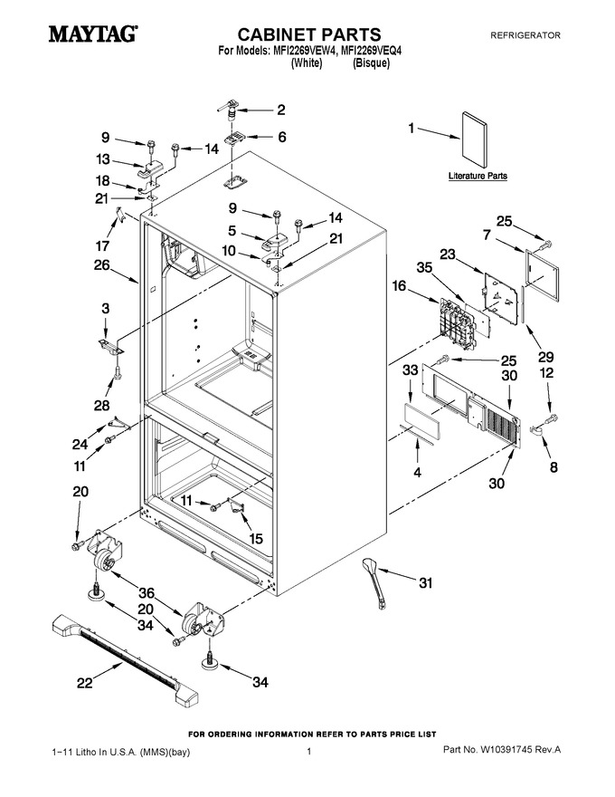 Diagram for MFI2269VEW4