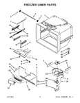 Diagram for 03 - Freezer Liner Parts
