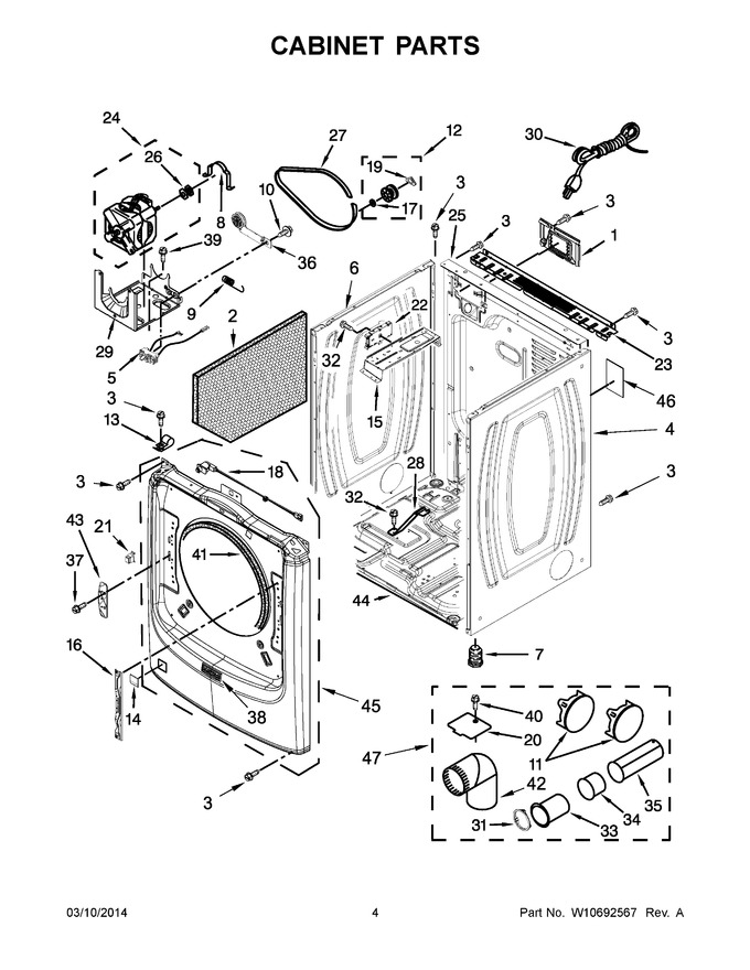 Diagram for MGD4100DW0