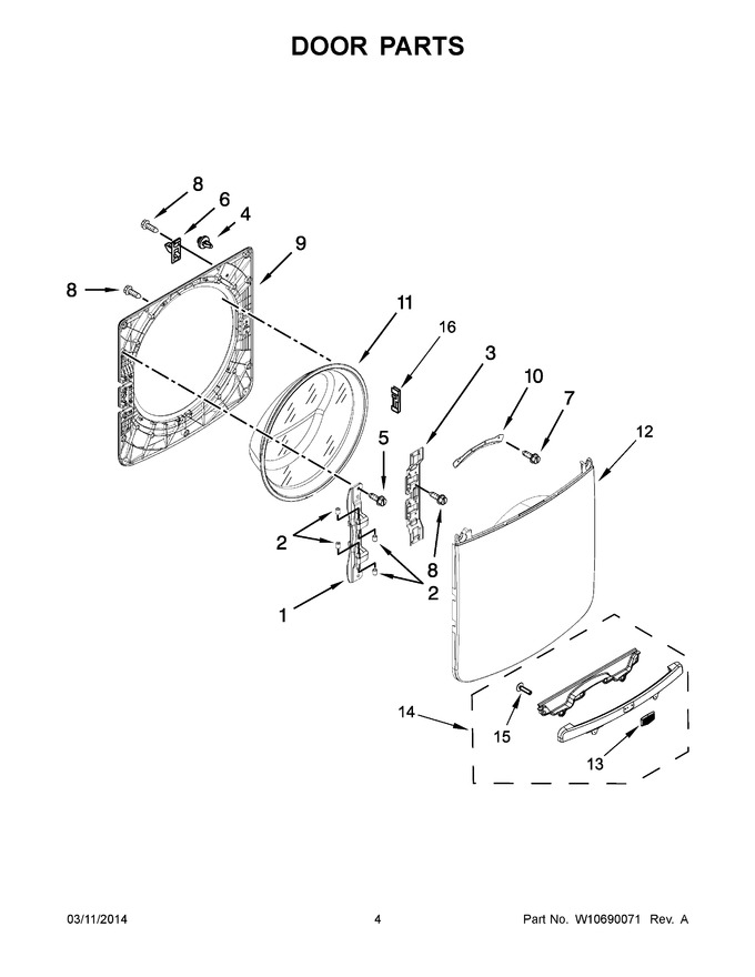 Diagram for MHW3100DW0