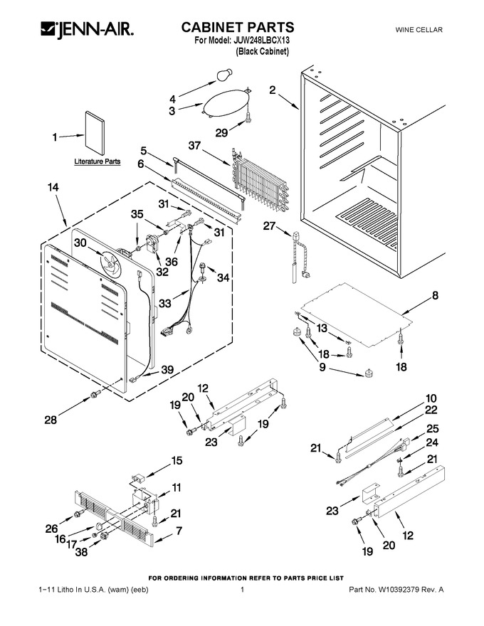 Diagram for JUW248LBCX13