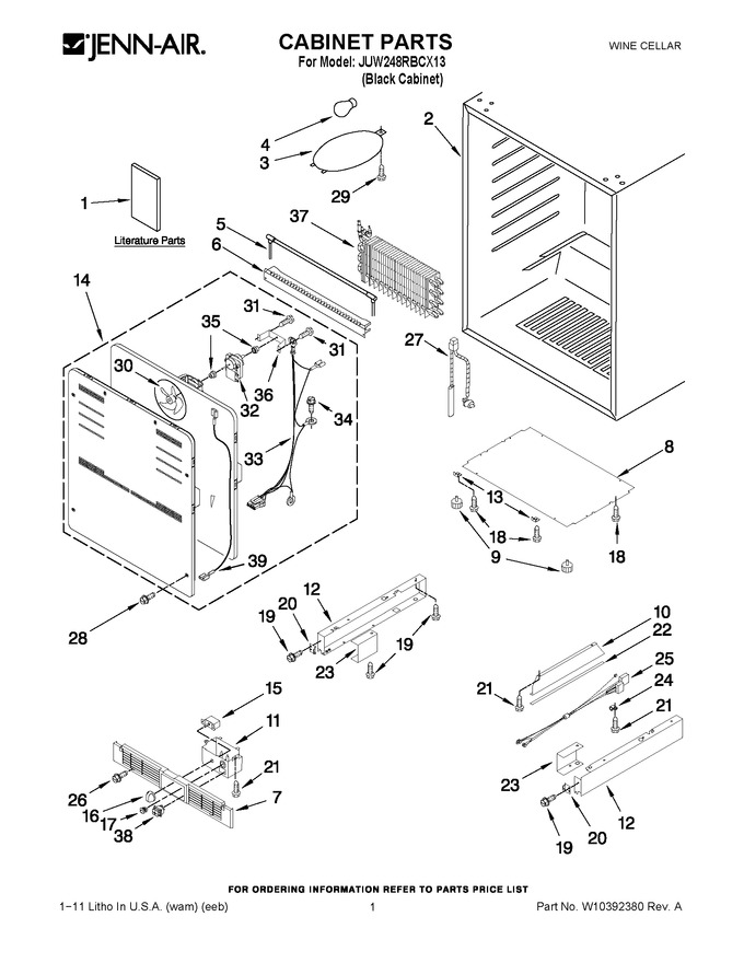 Diagram for JUW248RBCX13