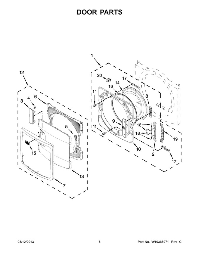 Diagram for YMED7000XW0