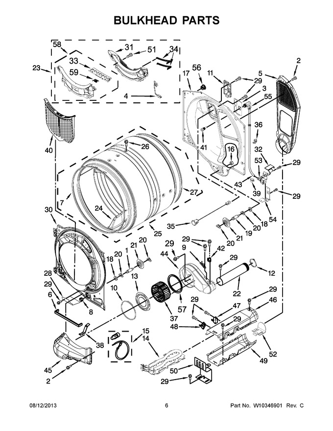 Diagram for MED6000XW0