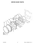 Diagram for 08 - Dryer Door Parts