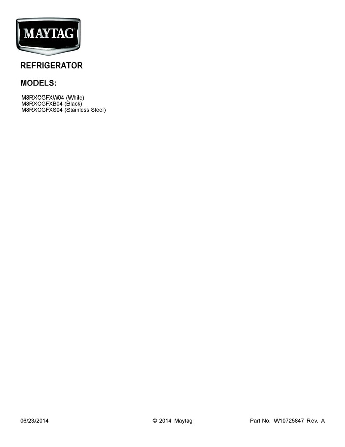 Diagram for M8RXCGFXW04