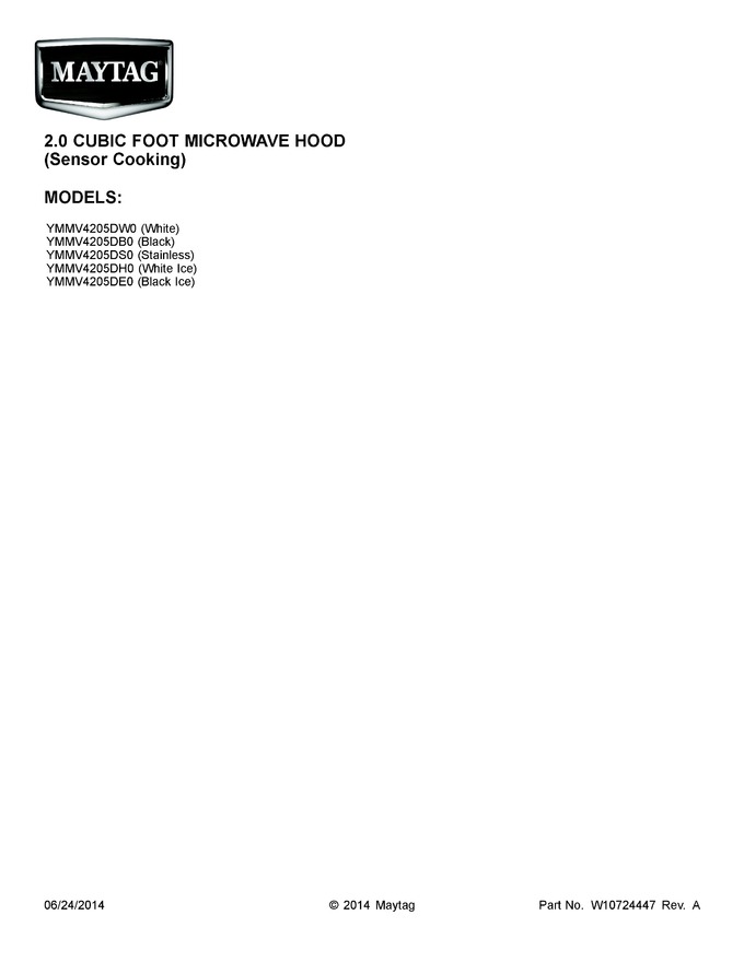 Diagram for YMMV4205DB0