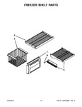 Diagram for 08 - Freezer Shelf Parts