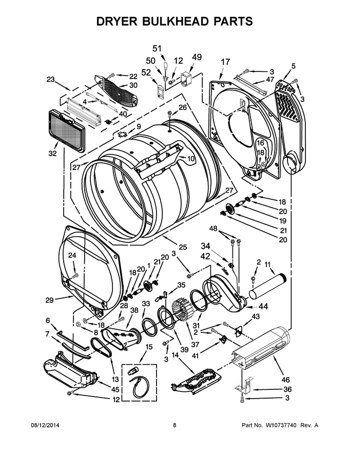 Diagram for MET3800XW2