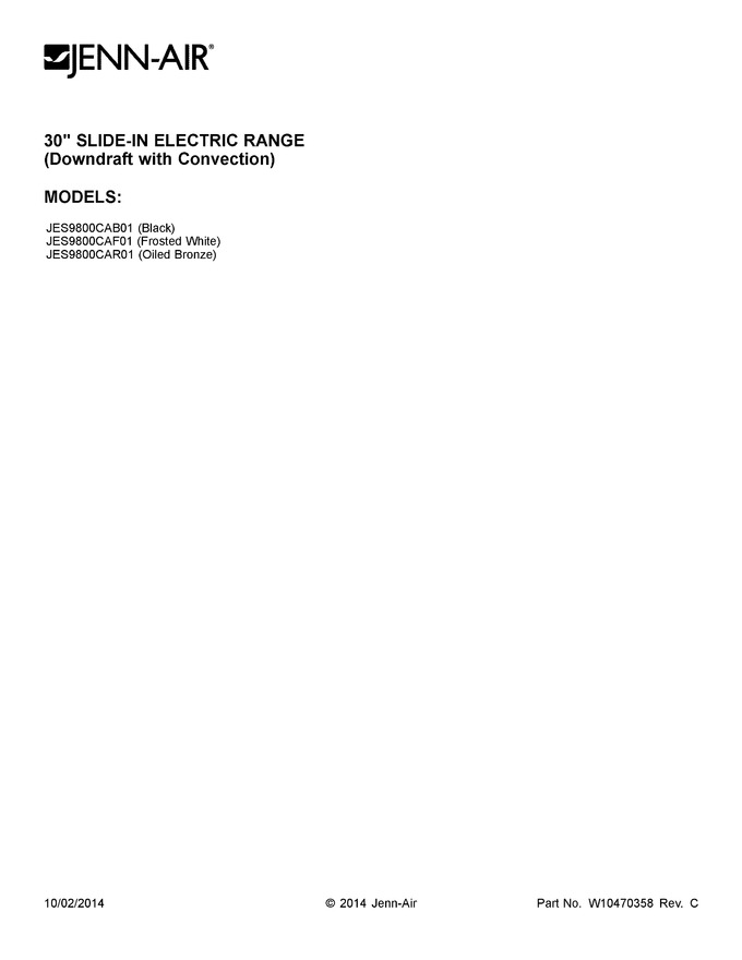Diagram for JES9800CAF01