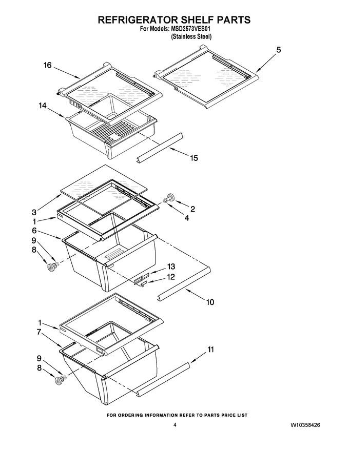 Diagram for MSD2573VES01