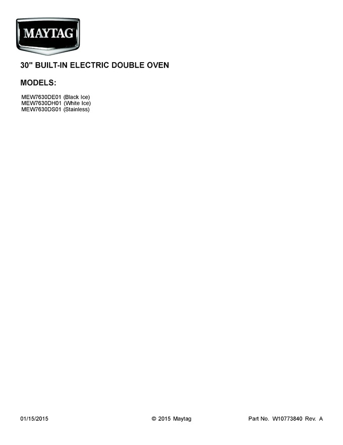 Diagram for MEW7630DS01