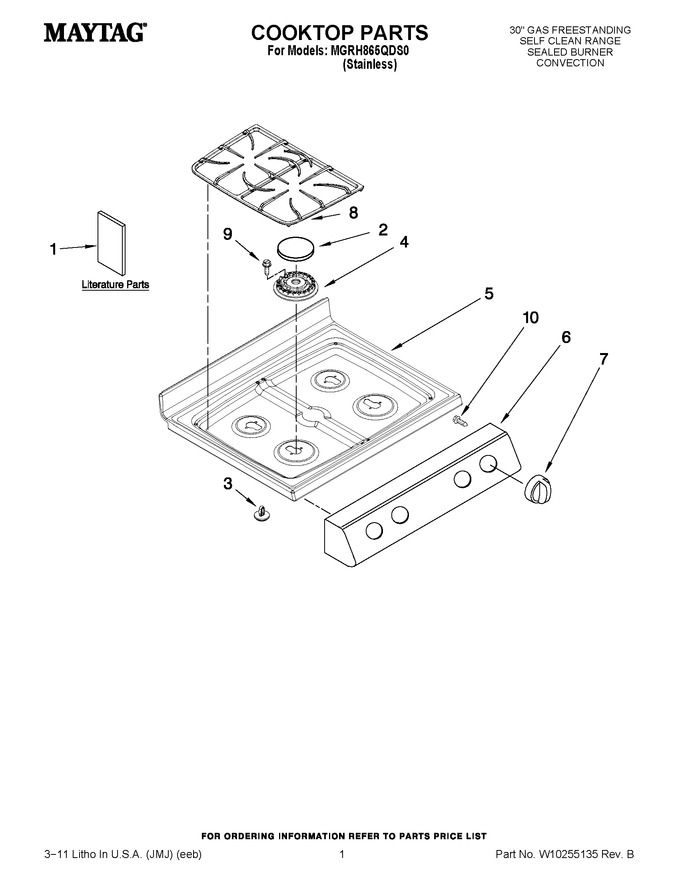 Diagram for MGRH865QDS0