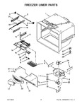 Diagram for 03 - Freezer Liner Parts