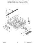 Diagram for 10 - Upper Rack And Track Parts