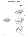 Diagram for 08 - Freezer Shelf Parts