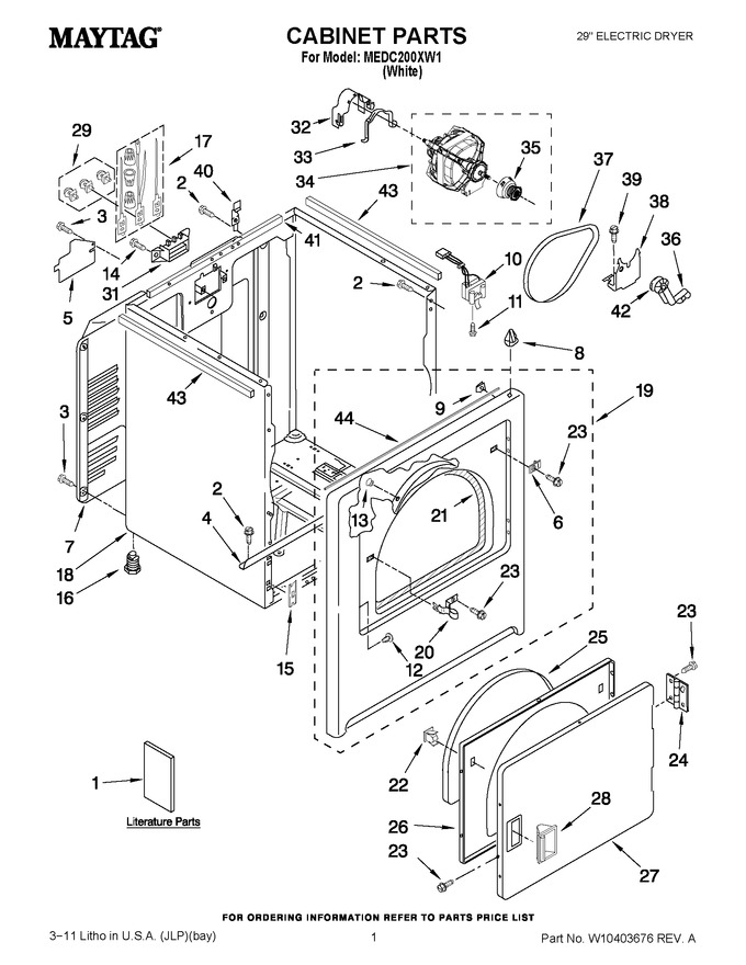 Diagram for MEDC200XW1