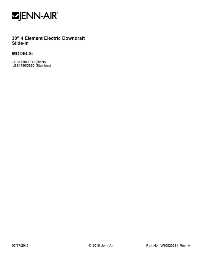 Diagram for JES1750CES0