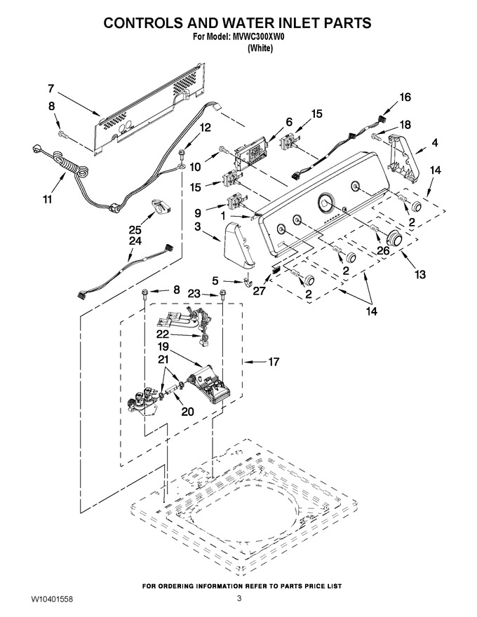Diagram for MVWC300XW0