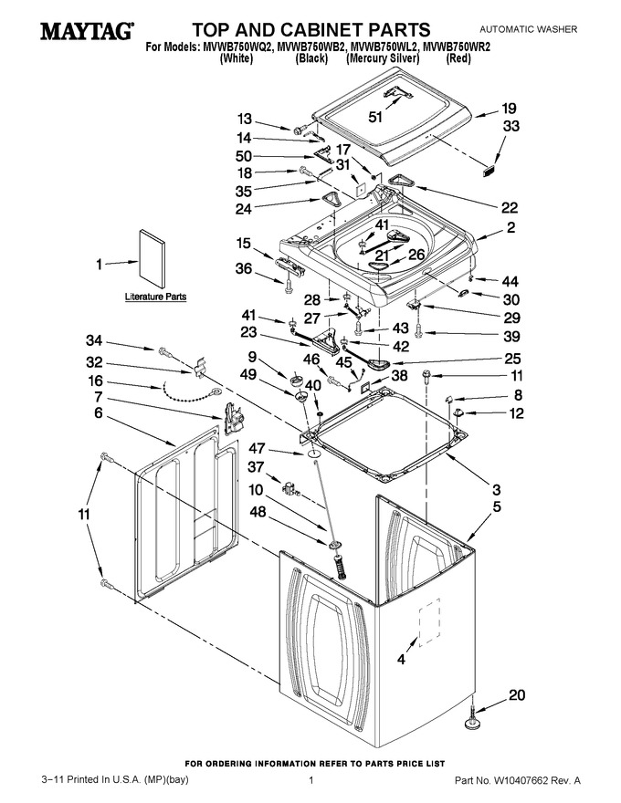 Diagram for MVWB750WL2