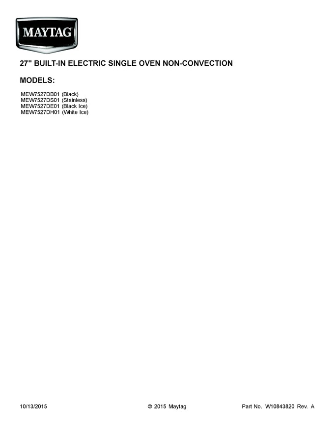 Diagram for MEW7527DB01