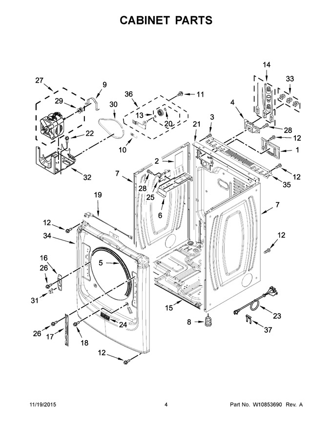 Diagram for YMED7100DW1