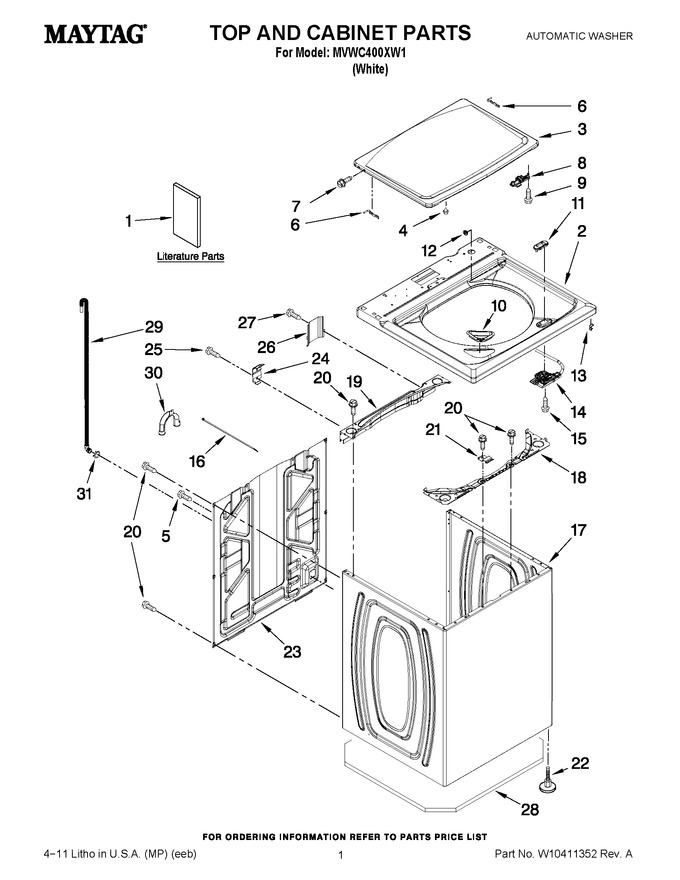 Diagram for MVWC400XW1