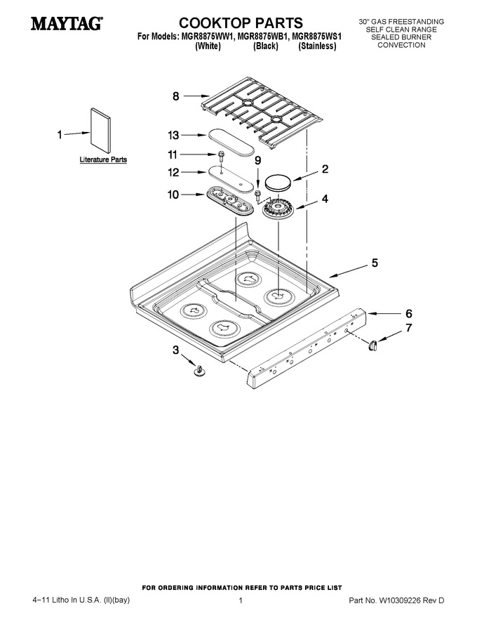 Diagram for MGR8875WS1