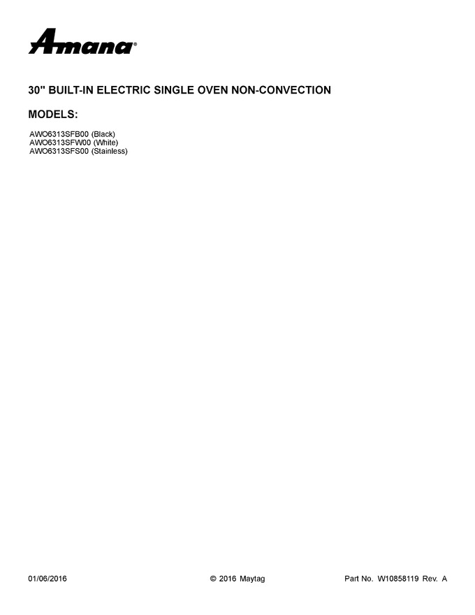 Diagram for AWO6313SFW00