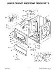 Diagram for 03 - Lower Cabinet And Front Panel Parts