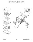 Diagram for 10 - 30" Internal Oven Parts