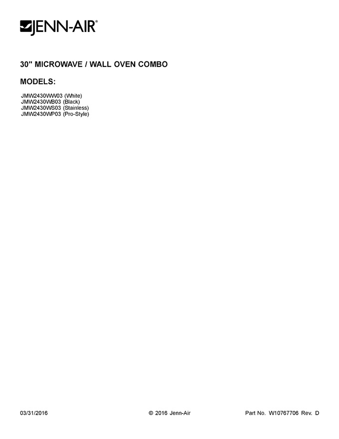 Diagram for JMW2430WP03