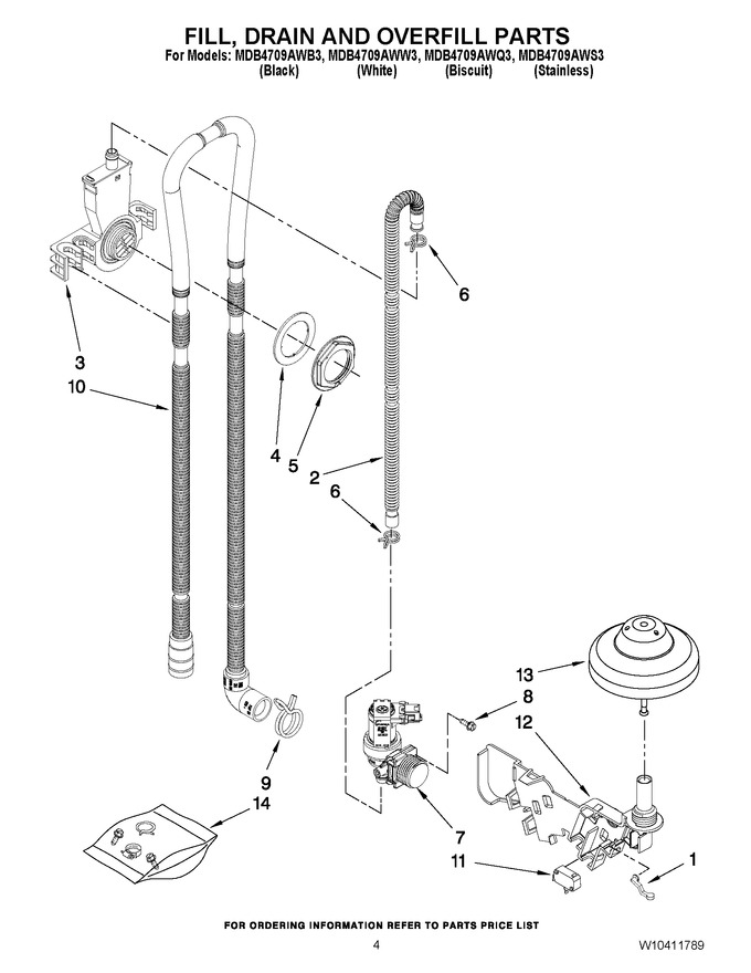 Diagram for MDB4709AWW3