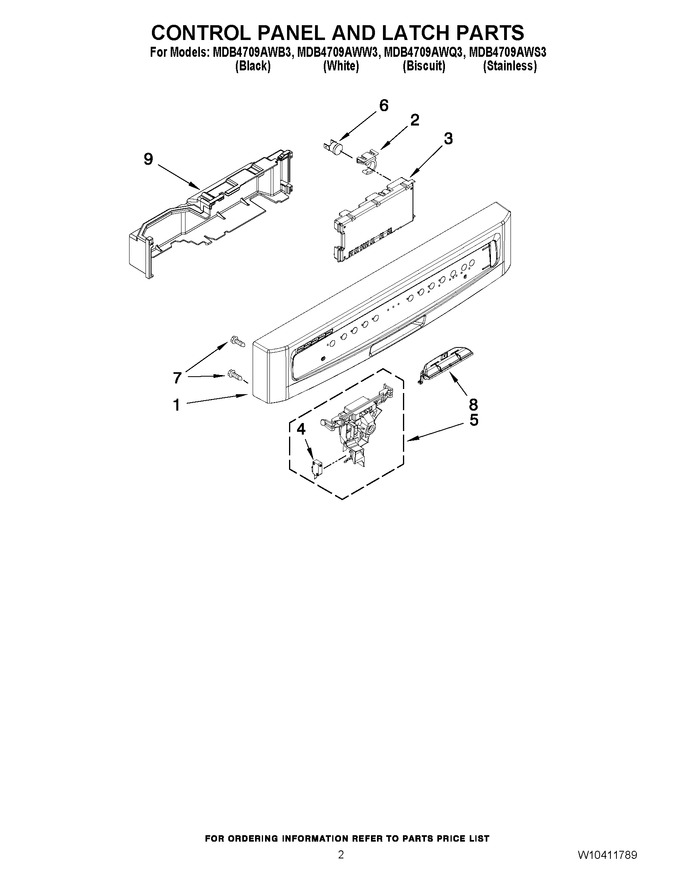 Diagram for MDB4709AWW3