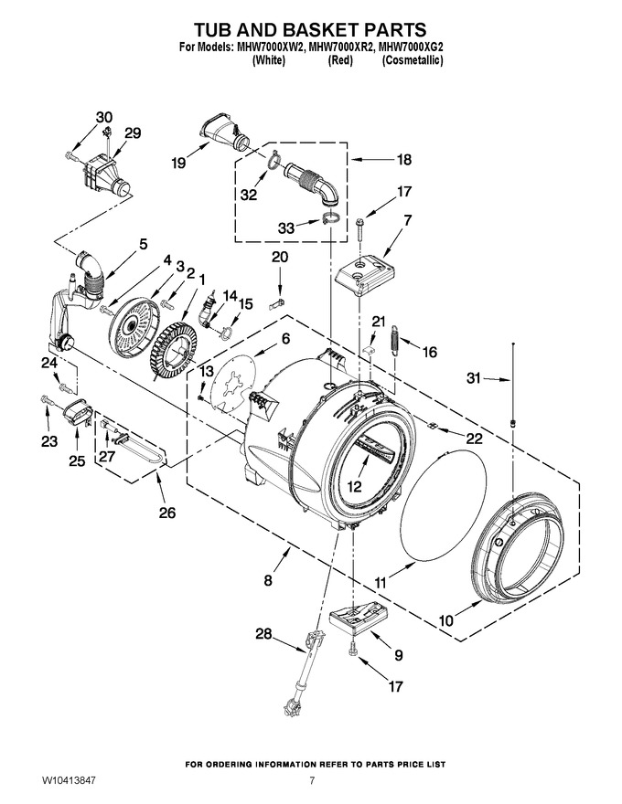 Diagram for MHW7000XW2