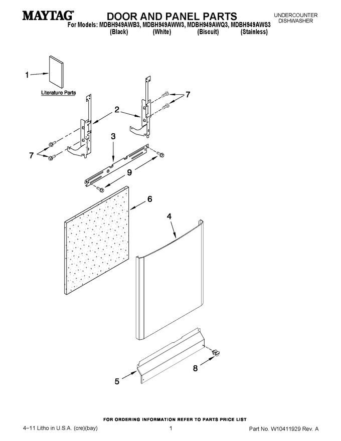 Diagram for MDBH949AWB3