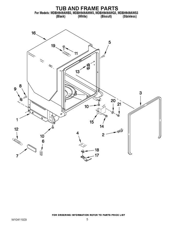 Diagram for MDBH949AWW3