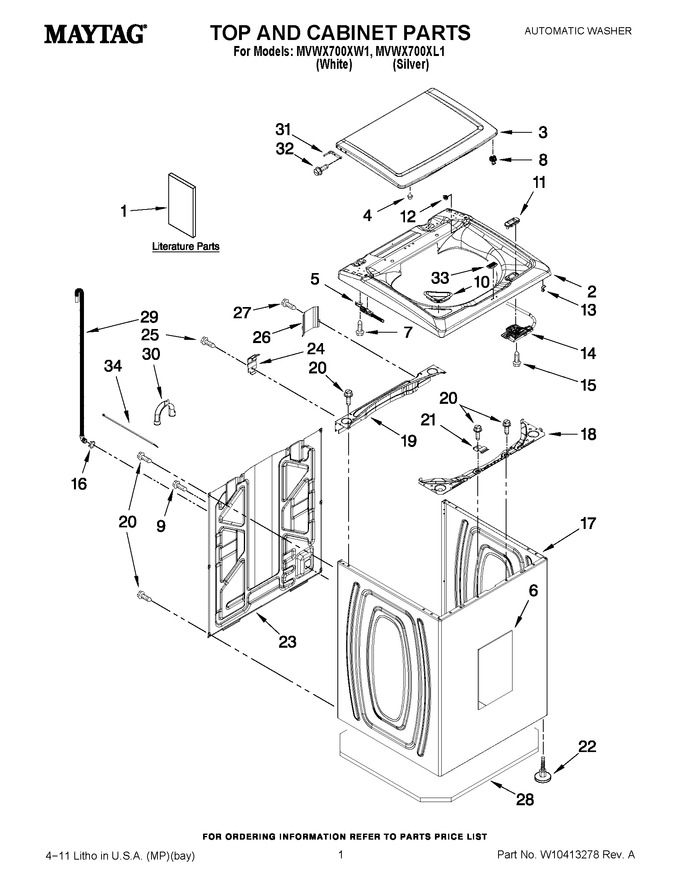 Diagram for MVWX700XL1