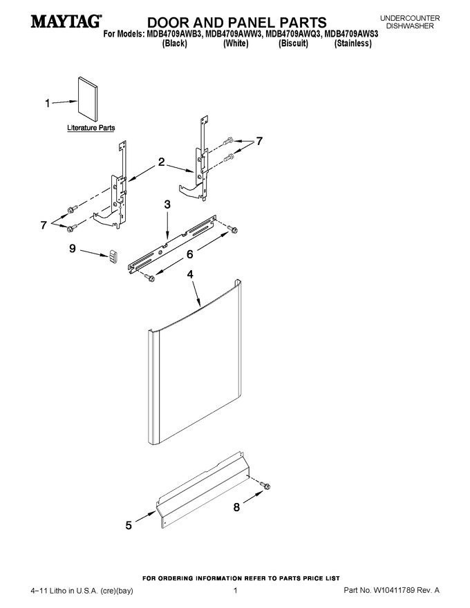 Diagram for MDB4709AWW3