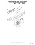 Diagram for 02 - Control Panel And Latch Parts
