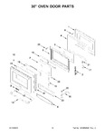 Diagram for 08 - 30" Oven Door Parts