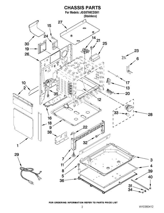 Diagram for JGS8750CDS01