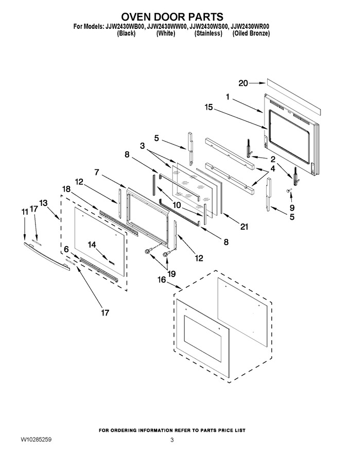 Diagram for JJW2430WW00