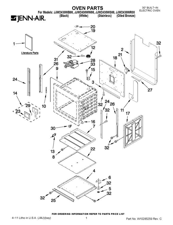 Diagram for JJW2430WW00