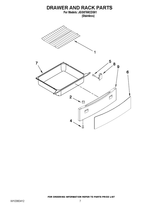 Diagram for JGS8750CDS01