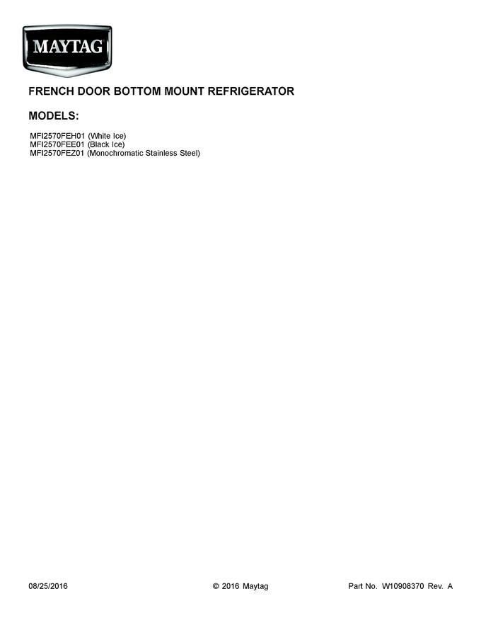 Diagram for MFI2570FEE01