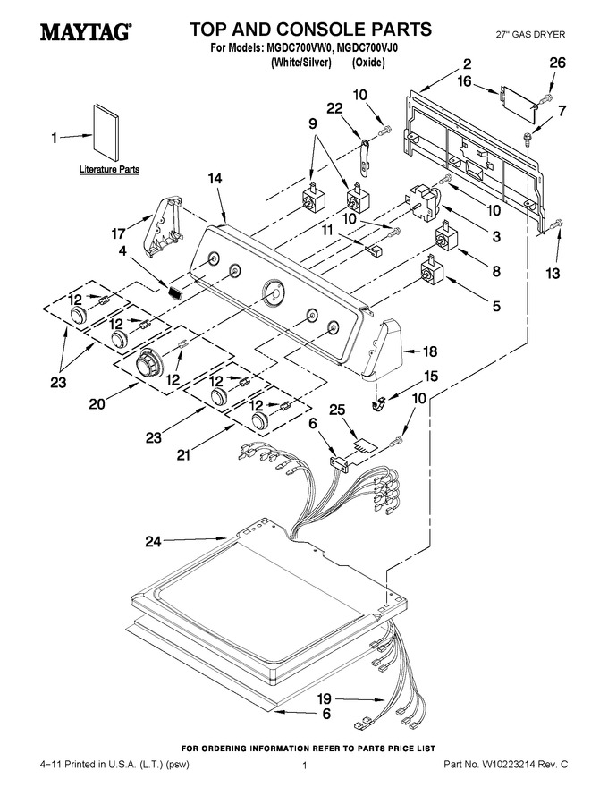 Diagram for MGDC700VW0